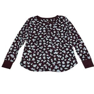 Kate Spade Long Sleeve Shirt,  Brown, Medium